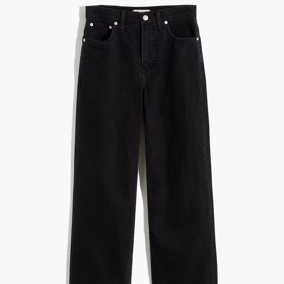 Slim Wide-Leg Jeans in Lunar Wash - Picture 4 of 5